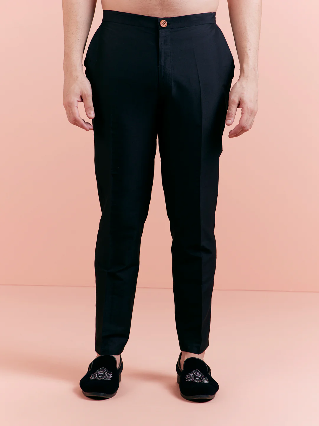 Men's Black Kurta Trouser Set - Image 6